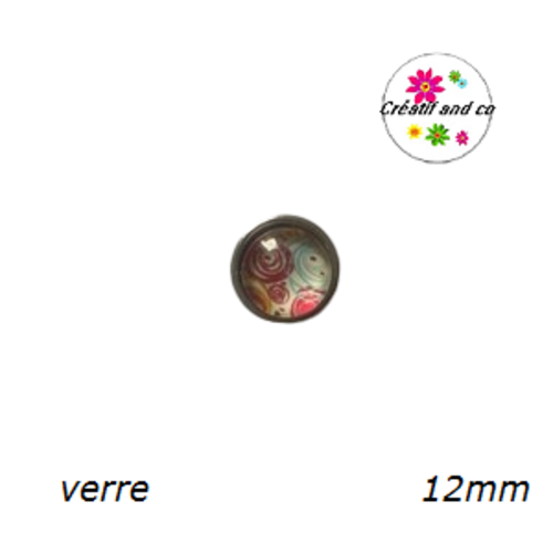 Bouton pression à motif 12mm