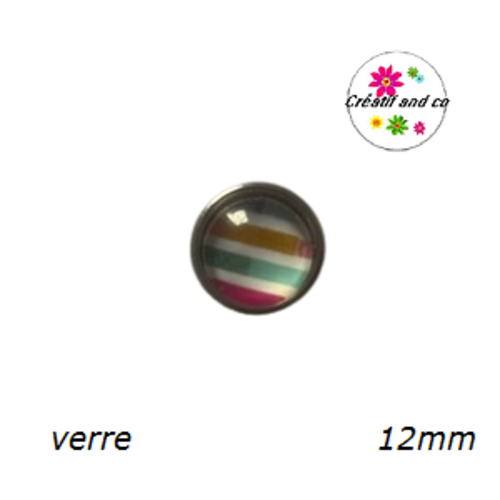 Bouton pression à motif 12mm