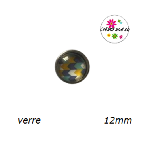 Bouton pression à motif 12mm