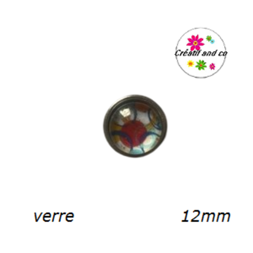 Bouton pression à motif 12mm