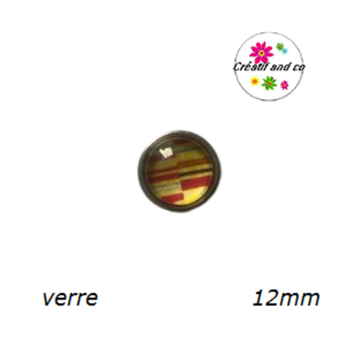 Bouton pression à motif 12mm