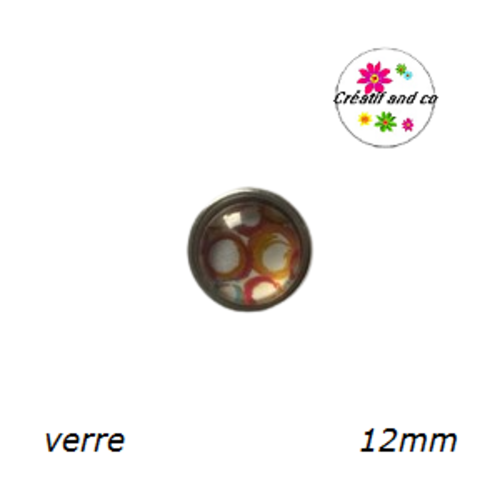 Bouton pression à motif 12mm