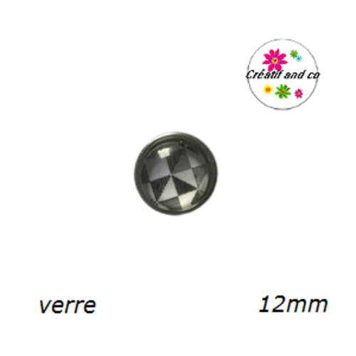 Bouton pression à motif 12mm