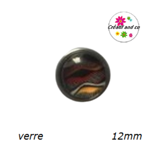 Bouton pression à motif 12mm