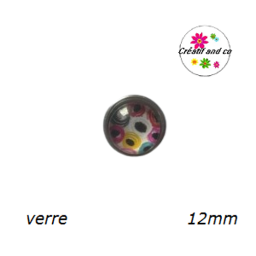 Bouton pression à motif 12mm