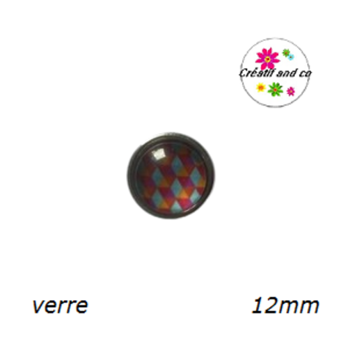 Bouton pression à motif 12mm