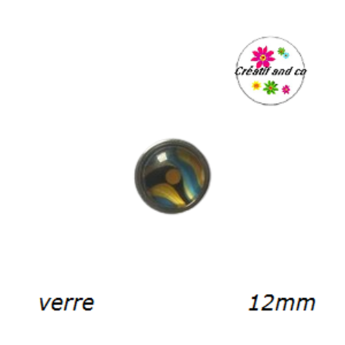 Bouton pression à motif 12mm