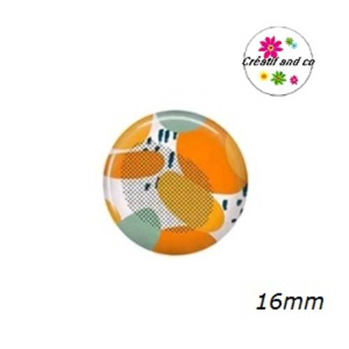 X2 cabochons à motif 16mm