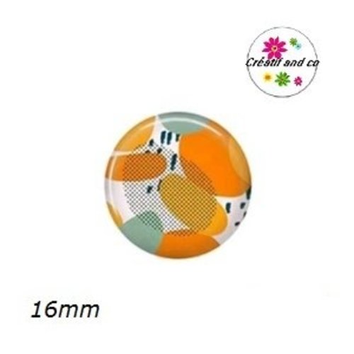 X2 cabochons à motif 16mm
