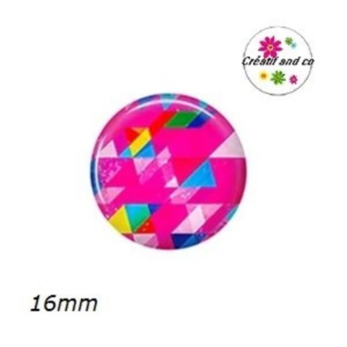X2 cabochons à motif 16mm