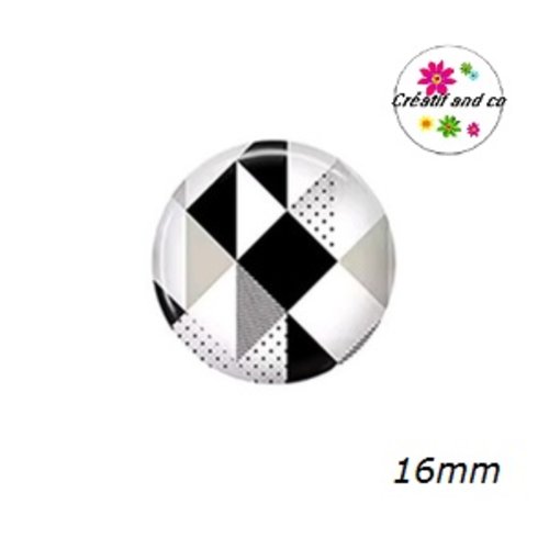 X2 cabochons à motif 16mm