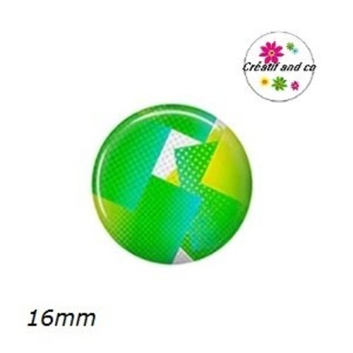 X2 cabochons à motif 16mm