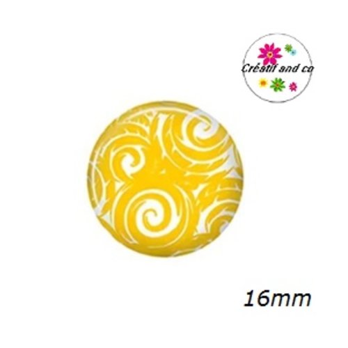 X2 cabochons à motif 16mm