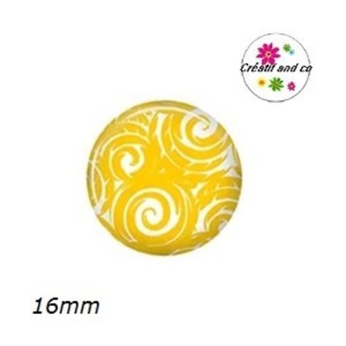 X2 cabochons à motif 16mm