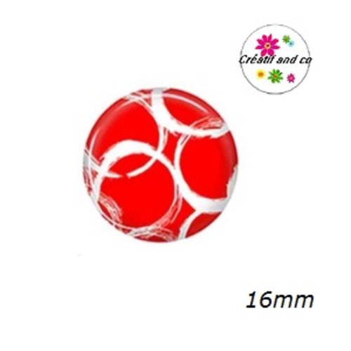 X2 cabochons à motif 16mm
