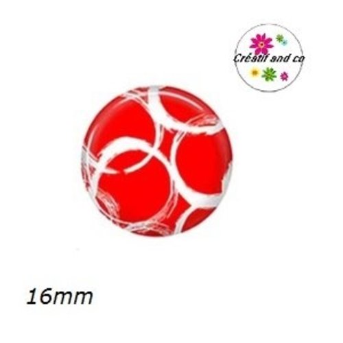 X2 cabochons à motif 16mm