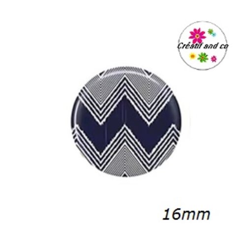 X2 cabochons à motif 16mm