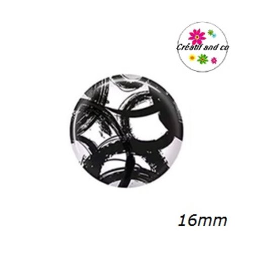 X2 cabochons à motif 16mm