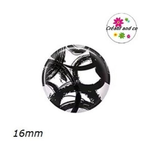 X2 cabochons à motif 16mm
