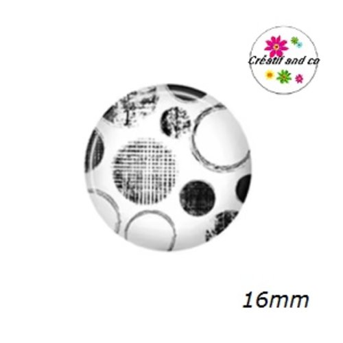 X2 cabochons à motif 16mm