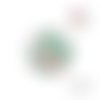 X2 cabochons feuilles 16mm