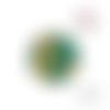 X2 cabochons feuilles 16mm