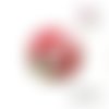 X2 cabochons flocon de neige 16mm