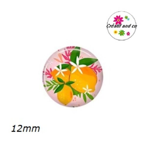 X2 cabochons fruit 12mm