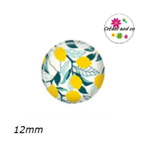 X2 cabochons fruit 12mm