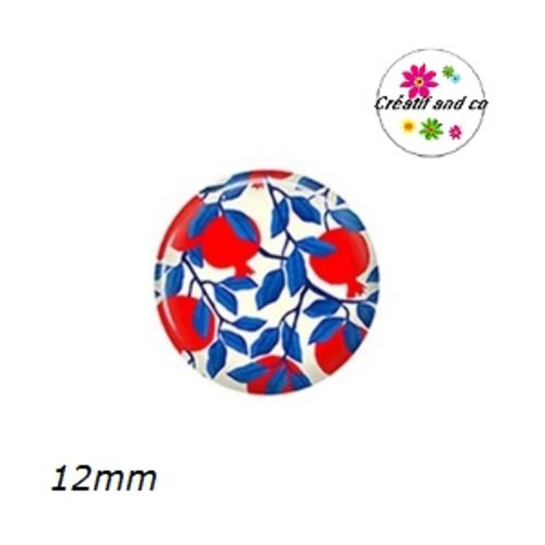X2 cabochons fruit 12mm