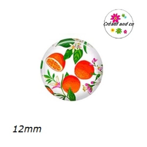 X2 cabochons fruit 12mm