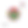 X2 cabochons fleuris 12mm