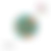 X2 cabochons fleuris 12mm