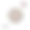 X2 cabochons fleuris 12mm