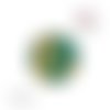 X2 cabochons feuille 12mm