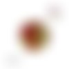 X2 cabochons feuille 12mm