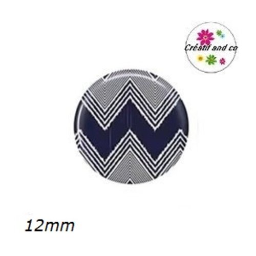 X2 cabochons à motif 12mm