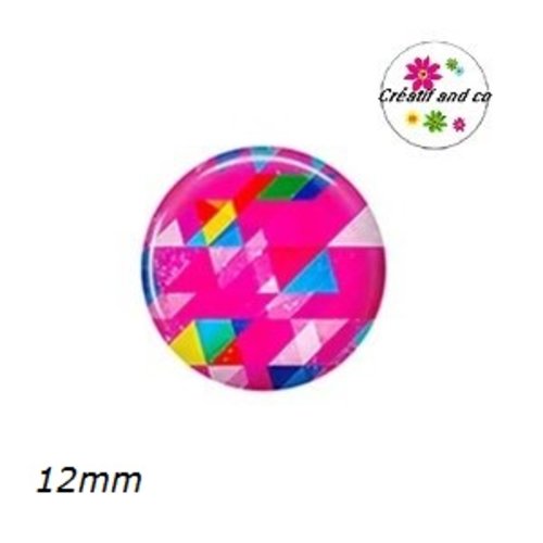 X2 cabochons à motif 12mm