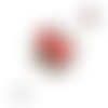 X2 cabochons fleuris 12mm