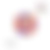 X2 cabochons fleuris 12mm