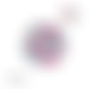 X2 cabochons fleuris 12mm