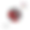 X2 cabochons fleuris 12mm