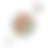 X2 cabochons fleuris 12mm
