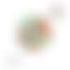X2 cabochons fleuris 12mm