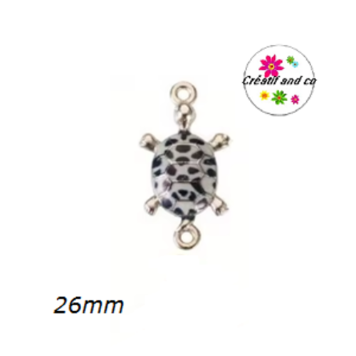 Connecteur tortue émail 26mm