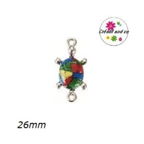 Connecteur tortue émail 26mm