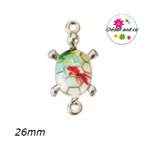 Connecteur tortue émail 26mm