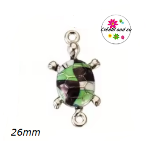 Connecteur tortue émail 26mm