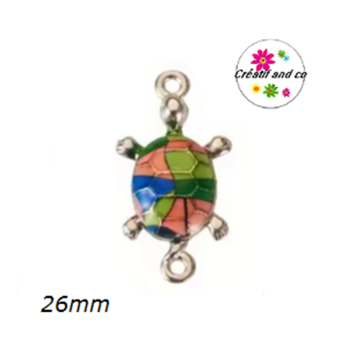 Connecteur tortue émail 26mm