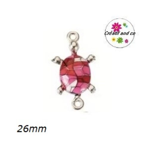 Connecteur tortue émail 26mm